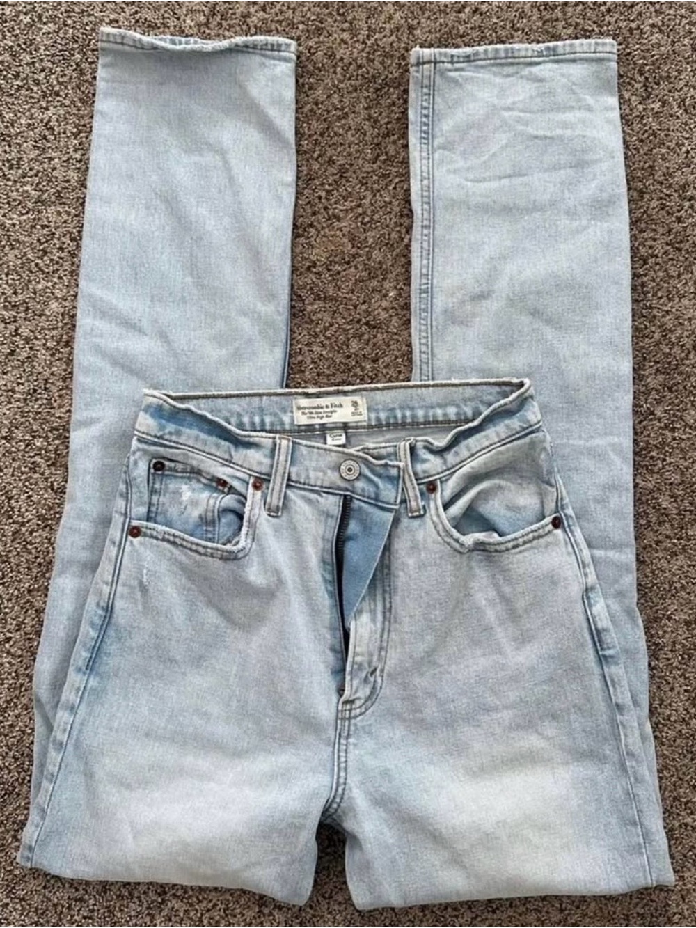 Abercrombie & Fitch Light Blue Straight Leg Jeans